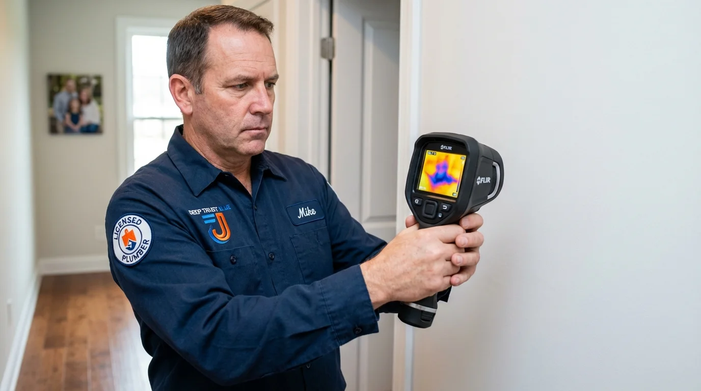 Thermal imaging leak detection by Johns Plumbing LLC in Keedysville
